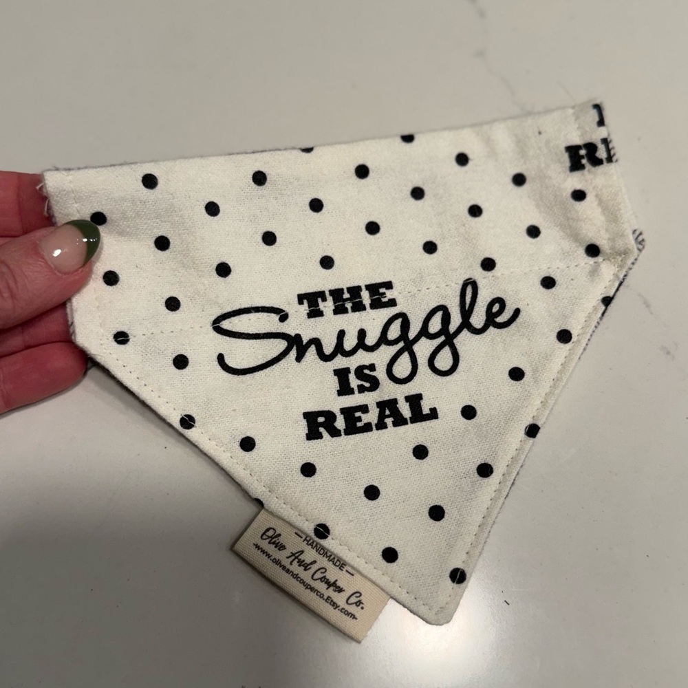 Oliveandcouperco_ Polka Dot Dog Bandana - Small
